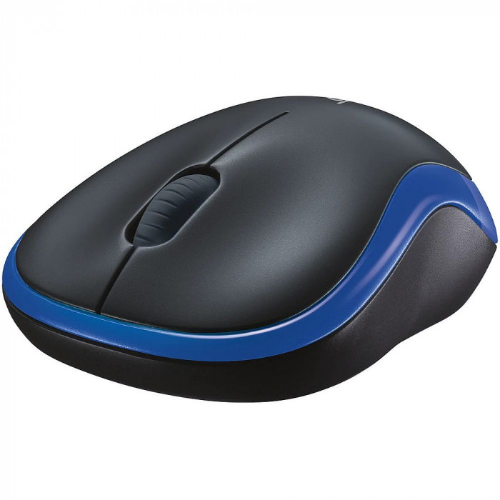 Мышь беспроводная Logitech M185 Blue синяя, оптическая, 1000dpi, 2.4GHz, USB-ресивер Logitech Unifying®, {10} (028852)