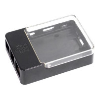 Корпус ACD RA175   Black Case w/Sense Hat hole  for Raspberry Pi 3 B (CBPIHAT-BLK)