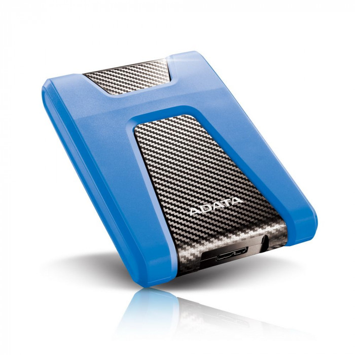 Жесткий диск внешний ADATA HD650 AHD650-2TU31-CBL 2TB 2.5' USB 3.1, LED indicator, Blue, Retail (460462)