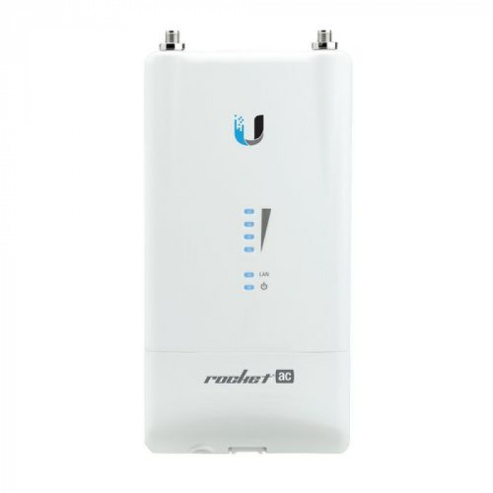 Точка доступа Wi-Fi Ubiquiti Rocket 5AC Lite |R5AC-Lite| Ubiquiti внешняя Wi-Fi точка доступа, 5 ГГц, 2х2 MIMO, AirMax, 802.11ac |R5AC-Lite| (022708) {20} (025174)