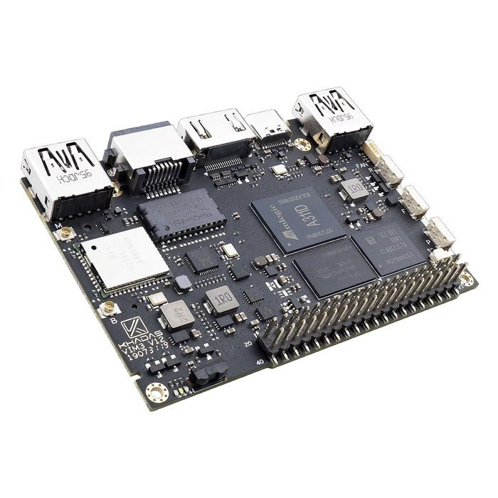 Одноплатный компьютер Khadas VIM3 Pro Amlogic A311D with 5.0 TOPS NPU, 4GB LPDDR4/X, 32GB eMMC, AP6398S
