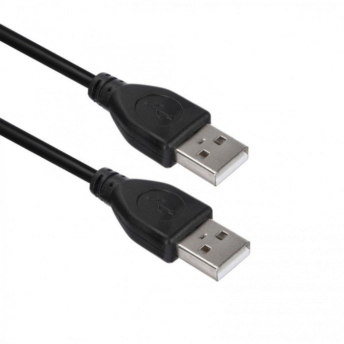 Кабель ACD-U2AAM-20L |ACD-U2AAM-20L| USB 2.0, A male - A male, ТТХ: |ACD-U2AAM-20L| (7/0.12BC+PE)*1P+(7/0.12BC+PE)*2C+7/0.12BC+AL+PVC OD4.0, Черный, 2м (742026)