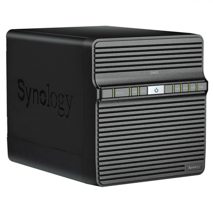 Платформа СХД Synology DS423 4 Bay 2xM.2 2xGLAN 2GB (Max.6GB) DDR4 2xUSB