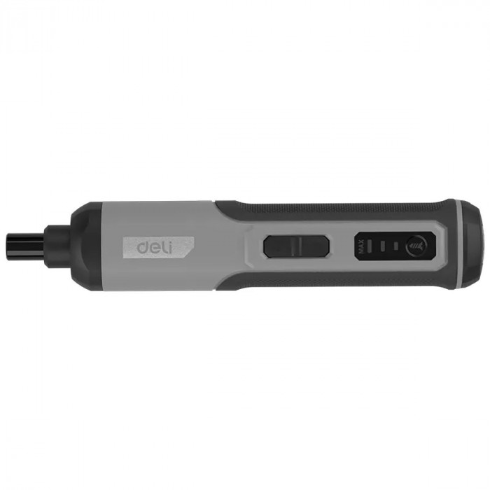 Отвертка аккумуляторная Deli DC160 (4В, 2А*ч, 5Нм, 300об/мин, Type-C, набор бит 4 шт, картон)