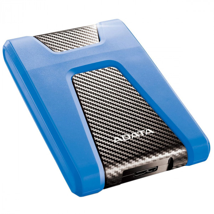 Жесткий диск внешний ADATA HD650 AHD650-2TU31-CBL 2TB 2.5' USB 3.1, LED indicator, Blue, Retail (460462)