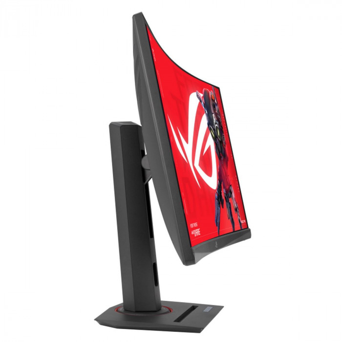 Монитор 27' ASUS XG27WCS Curved Fast VA, 2560x1440, 180Hz, 1ms, 400сd/m, 3000:1, HDR10 | HDMI(2.0), DP(1.4), Type-C(PD-7.5W) | HAS, Swivel, InPSU, Vesa 100, Black