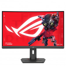 Монитор 27' ASUS XG27WCS Curved Fast VA, 2560x1440, 180Hz, 1ms, 400сd/m, 3000:1, HDR10 | HDMI(2.0), DP(1.4), Type-C(PD-7.5W) | HAS, Swivel, InPSU, Vesa 100, Black
