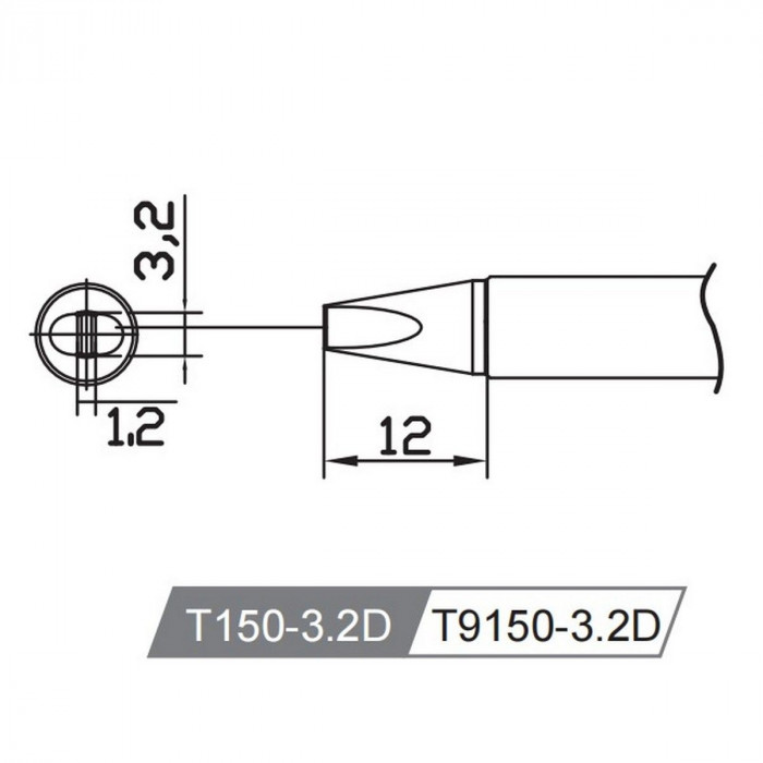 Аксессуары для пайки Atten Жало со встроенным нагревателем , T150-3.2D