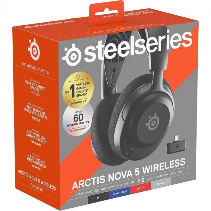 Наушники SteelSeries Arctis Nova 5 Wireless Black