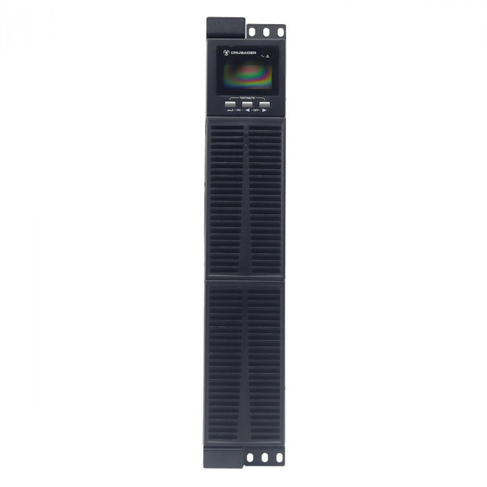 Источник бесперебойного питания  ИБП Crusader Stabline RTIO-1000VA (1000Ва, 900Вт, 8xIEC320, LCD, USB type-B , 2xRJ45, чистая синусоида)