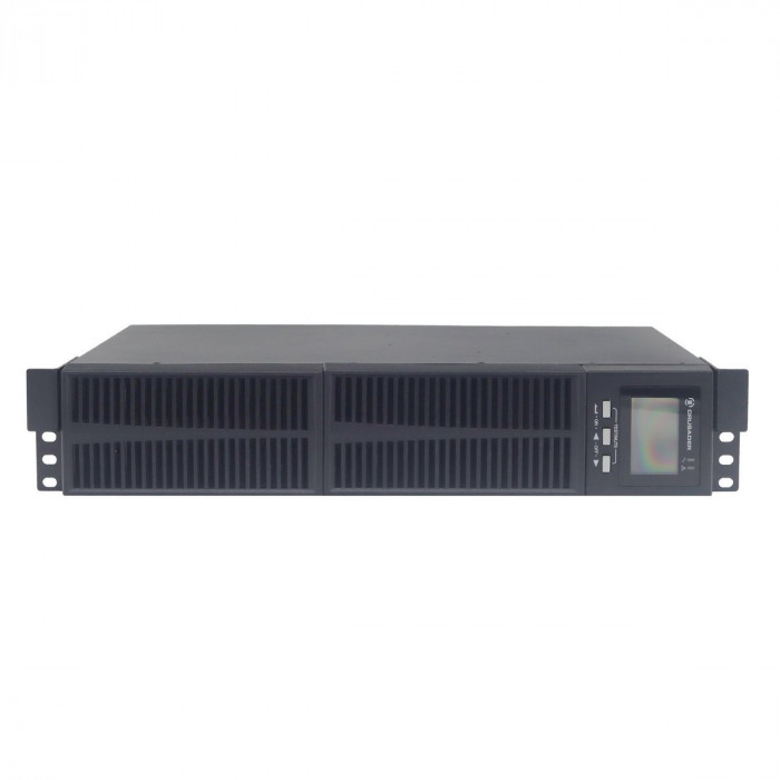 Источник бесперебойного питания  ИБП Crusader Stabline RTIO-1000VA (1000Ва, 900Вт, 8xIEC320, LCD, USB type-B , 2xRJ45, чистая синусоида)