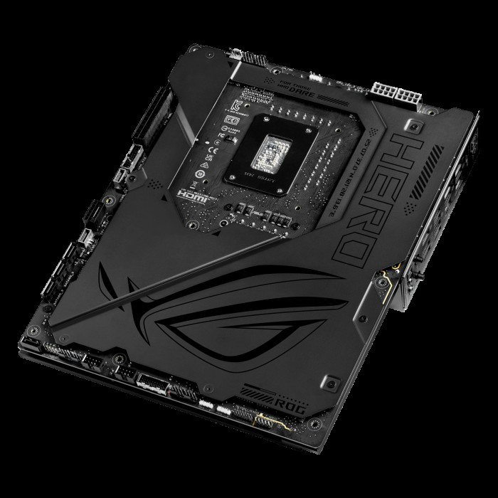 Материнская плата ASUS ROG MAXIMUS Z890 HERO BTF LGA1851 ATX 4хDDR5 PCIEx16 PCIEx4 PCIEx1 6xM.2 2xThunderbolt USB-C HDMI 2.5GLAN 5GLAN Wi-Fi 7