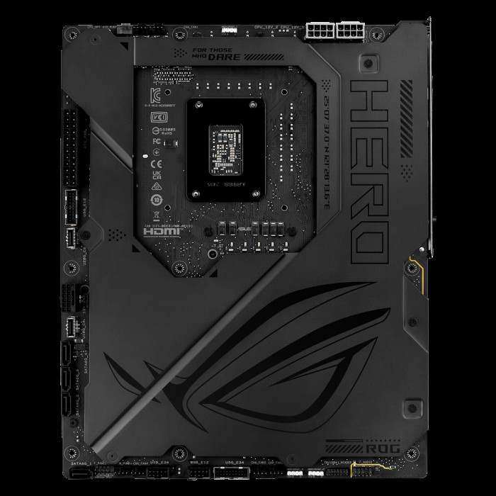 Материнская плата ASUS ROG MAXIMUS Z890 HERO BTF LGA1851 ATX 4хDDR5 PCIEx16 PCIEx4 PCIEx1 6xM.2 2xThunderbolt USB-C HDMI 2.5GLAN 5GLAN Wi-Fi 7
