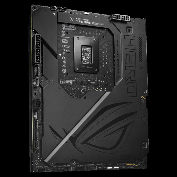 Материнская плата ASUS ROG MAXIMUS Z890 HERO BTF LGA1851 ATX 4хDDR5 PCIEx16 PCIEx4 PCIEx1 6xM.2 2xThunderbolt USB-C HDMI 2.5GLAN 5GLAN Wi-Fi 7