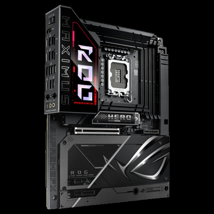 Материнская плата ASUS ROG MAXIMUS Z890 HERO BTF LGA1851 ATX 4хDDR5 PCIEx16 PCIEx4 PCIEx1 6xM.2 2xThunderbolt USB-C HDMI 2.5GLAN 5GLAN Wi-Fi 7