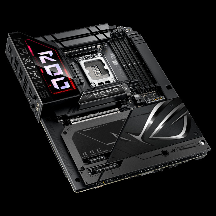 Материнская плата ASUS ROG MAXIMUS Z890 HERO BTF LGA1851 ATX 4хDDR5 PCIEx16 PCIEx4 PCIEx1 6xM.2 2xThunderbolt USB-C HDMI 2.5GLAN 5GLAN Wi-Fi 7