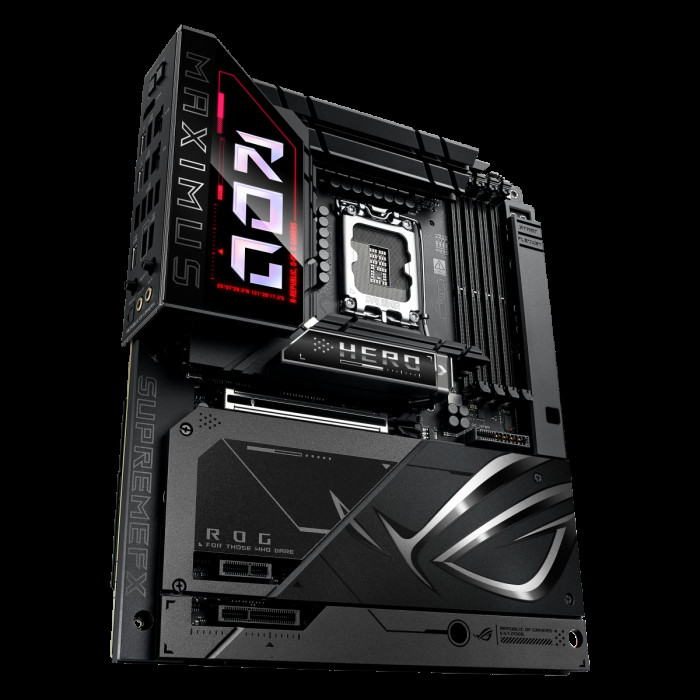 Материнская плата ASUS ROG MAXIMUS Z890 HERO BTF LGA1851 ATX 4хDDR5 PCIEx16 PCIEx4 PCIEx1 6xM.2 2xThunderbolt USB-C HDMI 2.5GLAN 5GLAN Wi-Fi 7