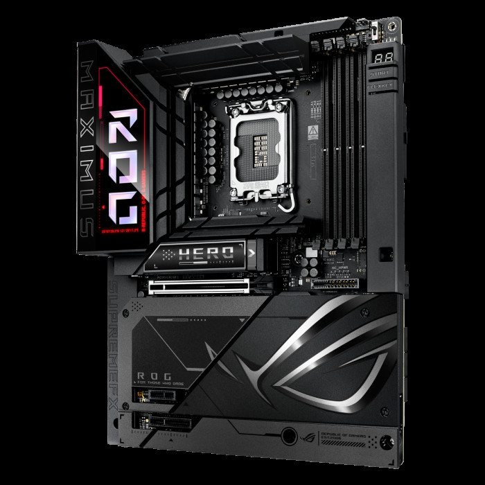 Материнская плата ASUS ROG MAXIMUS Z890 HERO BTF LGA1851 ATX 4хDDR5 PCIEx16 PCIEx4 PCIEx1 6xM.2 2xThunderbolt USB-C HDMI 2.5GLAN 5GLAN Wi-Fi 7