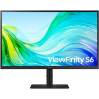 Монитор 27' SAMSUNG S27F610EAI ViewFinity S6 S61F QHD  IPS, 2560x1440, 100Hz, 5ms, 300сd/m, 1000:1,  | 2xHDMI(2.0), DP(1.2) | HAS, Pivot, Swivel, ExPSU, Vesa 100, Black
