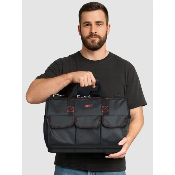 Сумка для инструментов Deli DL430901 'Black Edition'