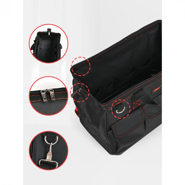 Сумка для инструментов Deli DL430901 'Black Edition'
