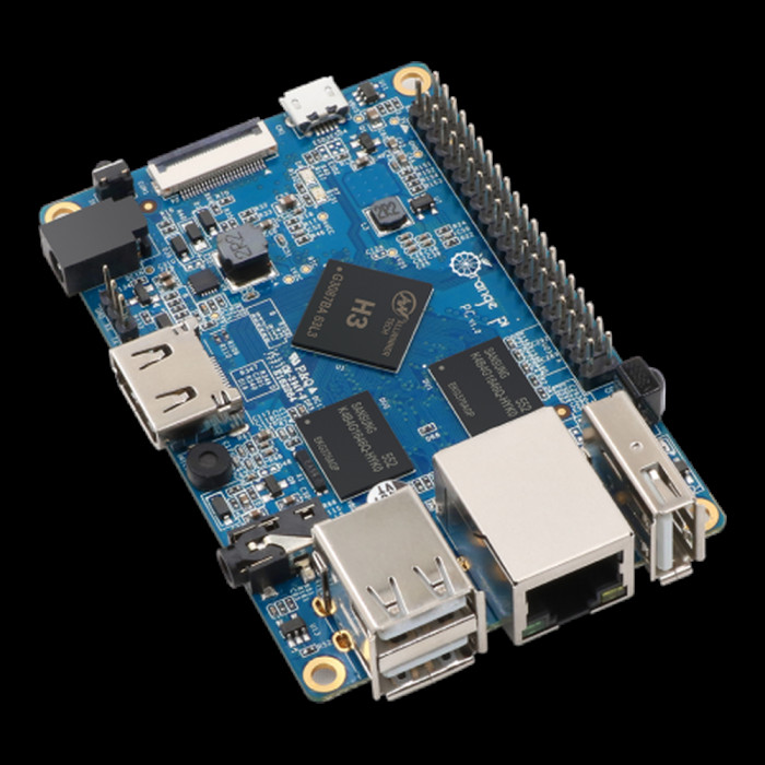 Одноплатный компьютер Orange Pi Orange Pi PC Plus RAM 1GB, 8GB eMMC flash