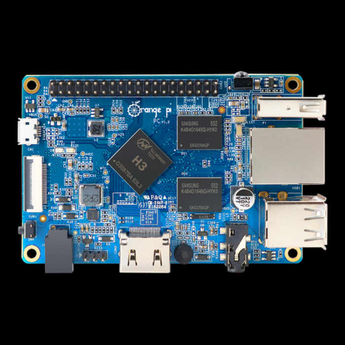 Одноплатный компьютер Orange Pi Orange Pi PC Plus RAM 1GB, 8GB eMMC flash