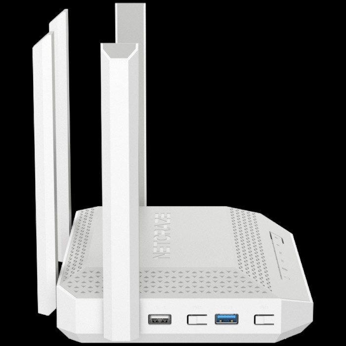 Маршрутизатор (Keenetic) Netcraze Ultra (NC-1812) Мультигигабитный интернет-центр с Mesh Wi-Fi 7 BE7200,  Smart-коммутатором 1×10G, 1×2.5G и 4×1G, многофункциональными портами USB 3.2 и 2.0