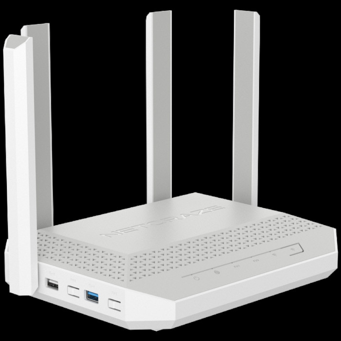 Маршрутизатор (Keenetic) Netcraze Ultra (NC-1812) Мультигигабитный интернет-центр с Mesh Wi-Fi 7 BE7200,  Smart-коммутатором 1×10G, 1×2.5G и 4×1G, многофункциональными портами USB 3.2 и 2.0
