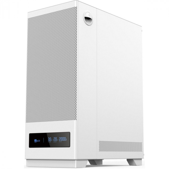 Корпус для ПК ACD Citadel 108DW ATX, Type-C + 2 X USB ports + HD audio combo, Mesh, TG, White