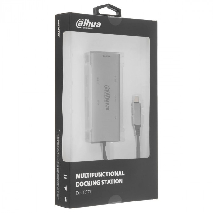 Концентратор Dahua 7-in-1 Docking station 7 in 1 USB 3.1 Type-C to USB 3.0 + HDMI + SD/TF + PD Docking Station