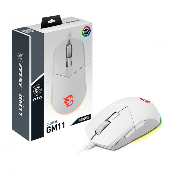 Мышь MSI CLUTCH GM11 WHITE (S12-0401970-CLA)