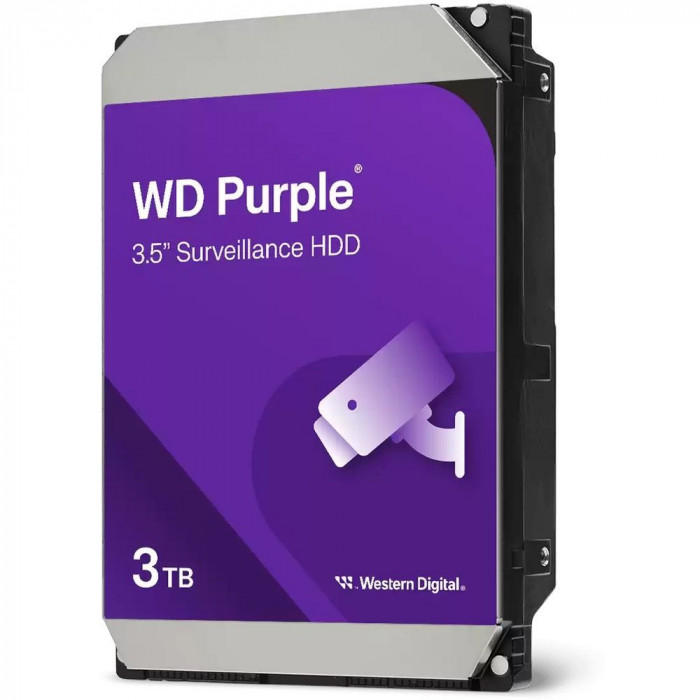 Жесткий диск Western Digital 3TB WD34PURZ HDD 3.5' Purple, SATA 6Gb / s (SATA-III), CMR