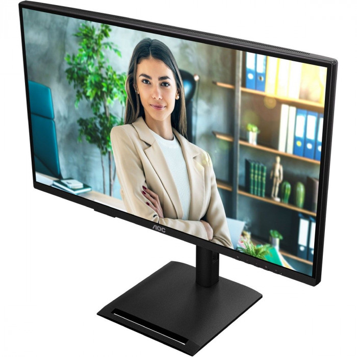 Монитор 27' AOC Q27P4U  IPS, 2560x1440, 120Hz, 4ms, 350сd/m, 1500:1 | 2xHDMI(2.0), DP(1.2), Type-C(PD-15W), 3xUSB 3.2 | HAS, Pivot, Swivel, InPSU, Speakers, Vesa 100, Black