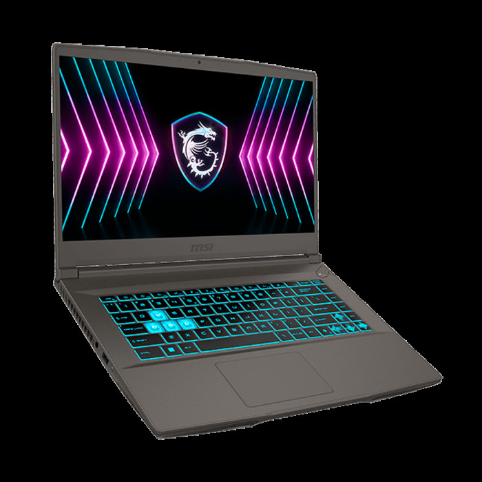 Ноутбук MSI Thin 15 B2RVE-3451XRU Intel Core 7 240H/16Gb (1*16 D4)/SSD512Gb/RTX4050 6Gb (45W)/15.6'/IPS/FHD/1920x1080/144Hz/NoOS/RJ-45/Grey/1.86kg