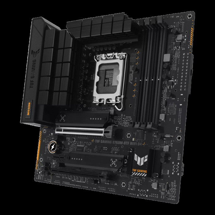 Материнская плата ASUS TUF GAMING B760M-BTF WIFI D4 LGA1700 mATX 4xDDR4 2xPCIEx16 PCIEx1 3xM.2 DP HDMI 2.5GLAN WiFi 6