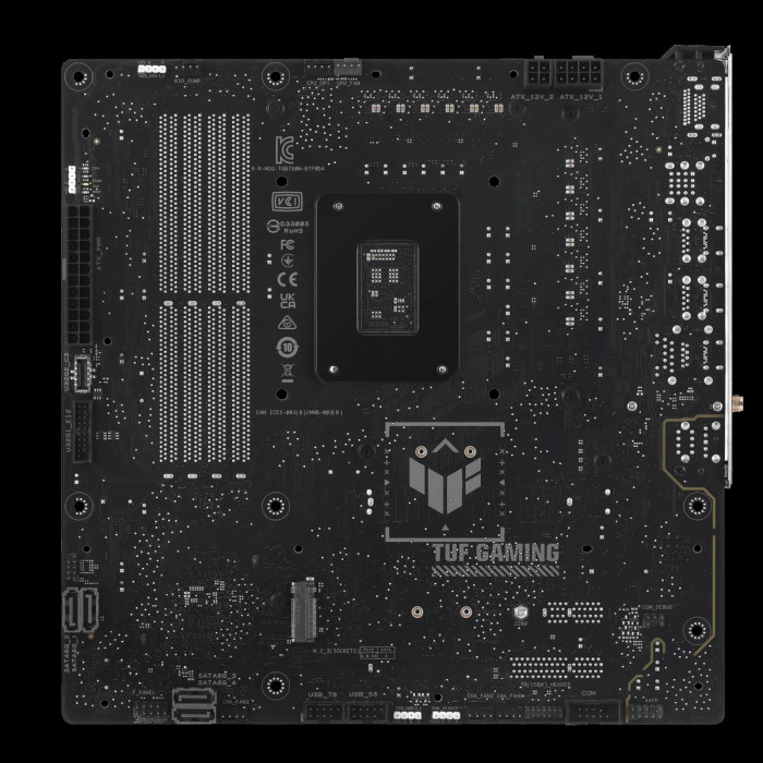 Материнская плата ASUS TUF GAMING B760M-BTF WIFI D4 LGA1700 mATX 4xDDR4 2xPCIEx16 PCIEx1 3xM.2 DP HDMI 2.5GLAN WiFi 6