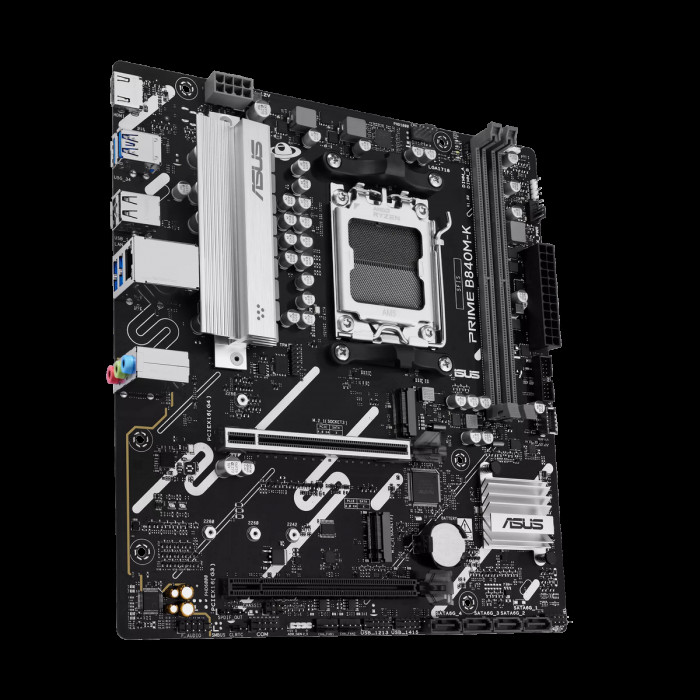 Материнская плата ASUS PRIME B840M-K AM5 mATX 2xDDR5 2xPCIEx16 2xM.2 HDMI 2.5GLAN