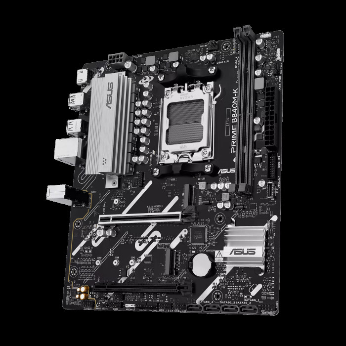 Материнская плата ASUS PRIME B840M-K AM5 mATX 2xDDR5 2xPCIEx16 2xM.2 HDMI 2.5GLAN