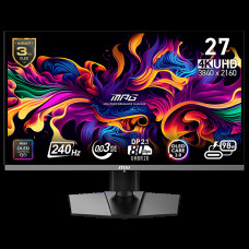 Монитор 26.5' MSI MPG 272URX QD-OLED  QD-OLED, 3840x2160, 240Hz, 0,03ms, 250сd/m, 1500000:1, HDR10 | 2xHDMI(2.1), DP(2.1a), Type-C(PD-98W), 2xUSB3.2 | HAS, Swivel, InPSU, Vesa 100, Black