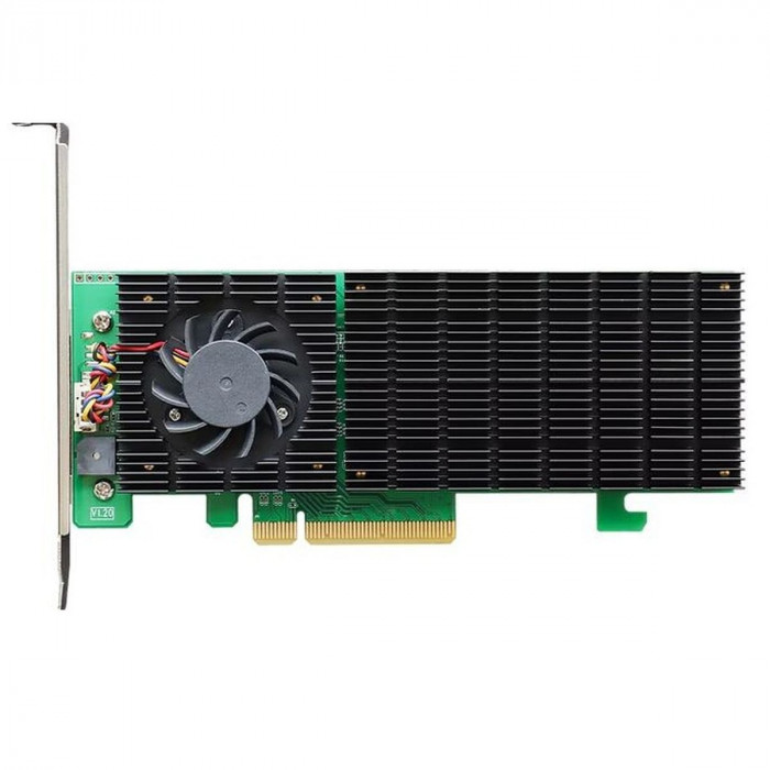 Плата расширения HighPoint SSD7202,   PCIe 3.0 x8, Ports: 2x M.2 (2242/2260/2280), Board: LowProfile, Bootable, RAID: 0, 1