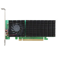 Плата расширения HighPoint SSD7502,  PCIe 4.0 x16,  Ports: 2x M.2 (2242/2260/2280/22110), Board: LowProfile, Bootable, RAID: 0,1, ADD IN CARD