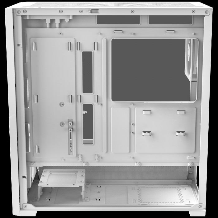 Корпус для ПК Ocypus Delta-C70-WHG400XX-GL Case  Delta C70 WH ARGB EATX / win / white / 4 ARGB fans / no PSU