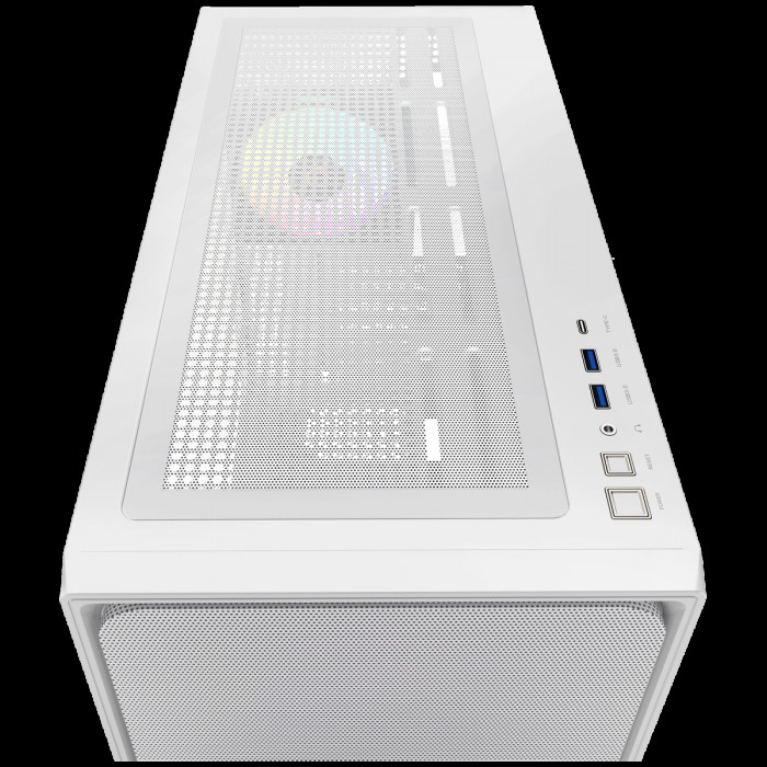Корпус для ПК Ocypus Delta-C70-WHG400XX-GL Case  Delta C70 WH ARGB EATX / win / white / 4 ARGB fans / no PSU
