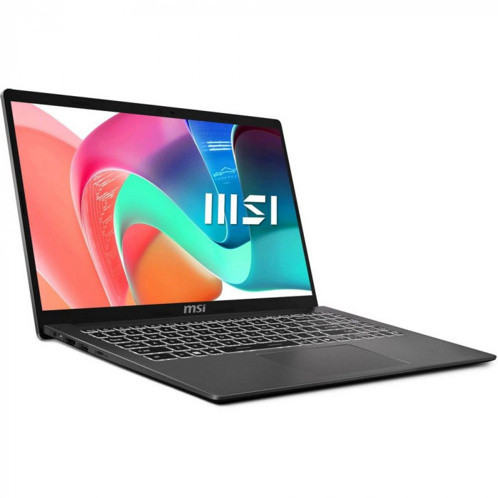Ноутбук MSI Modern 15 F1MXG-1279XRU Intel Core 5 120U/16Gb (2*8 D5)/SSD512Gb/15.6'/IPS/FHD/1920x1080/60Hz/NoOS/RJ-45/Platinum Gray/1.7kg
