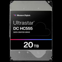 Жесткий диск серверный 3.5' 20TB WD Ultrastar DC HC555 WUH722020CLE6L4 SATA 6Gb/s, 7200rpm, 512MB, 512e, CMR, Helium, Bulk