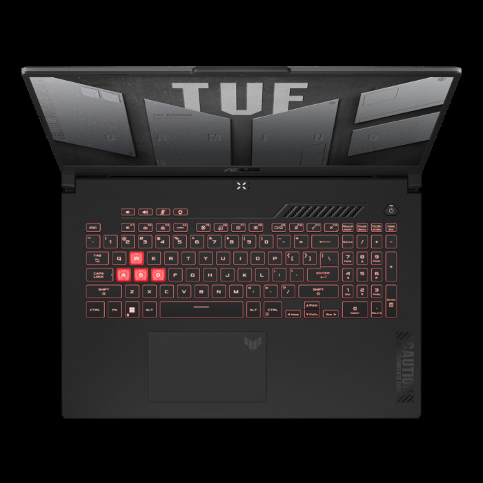 Ноутбук ASUS TUF Gaming A17 FA707NUG AMD Ryzen 7 7445HS/16Gb (D5)/SSD512Gb/RTX4050 6Gb (115W)/17.3'/IPS/FHD/1920x1080/144Hz/NoOS/RJ-45/Mecha Gray/2.6kg