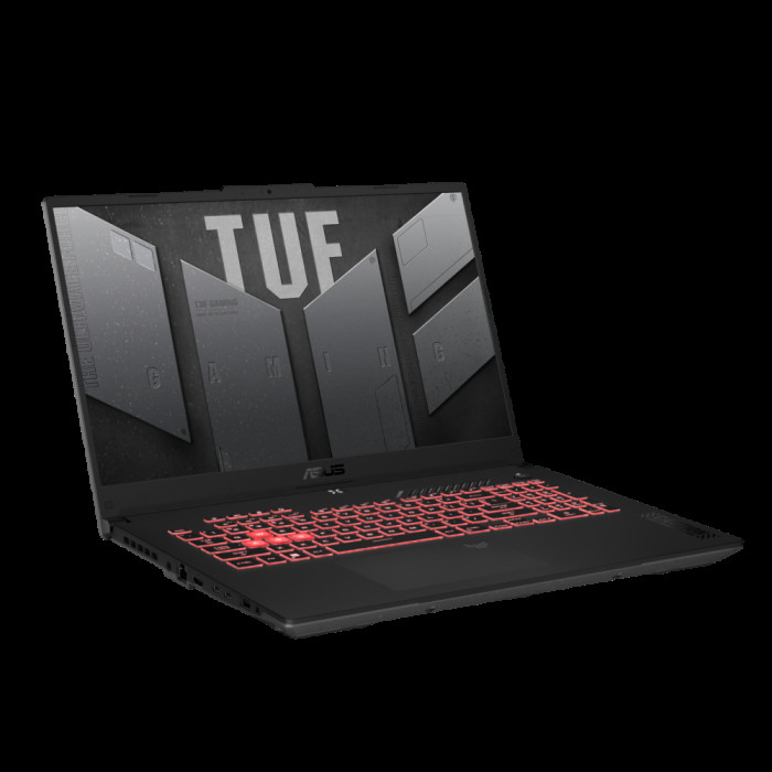Ноутбук ASUS TUF Gaming A17 FA707NUG AMD Ryzen 7 7445HS/16Gb (D5)/SSD512Gb/RTX4050 6Gb (115W)/17.3'/IPS/FHD/1920x1080/144Hz/NoOS/RJ-45/Mecha Gray/2.6kg