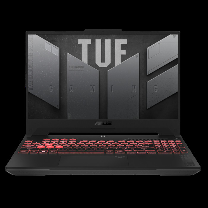 Ноутбук ASUS TUF Gaming A17 FA707NUG AMD Ryzen 7 7445HS/16Gb (D5)/SSD512Gb/RTX4050 6Gb (115W)/17.3'/IPS/FHD/1920x1080/144Hz/NoOS/RJ-45/Mecha Gray/2.6kg