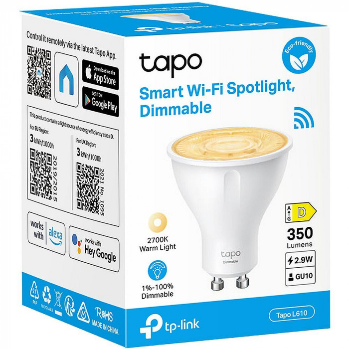 Умный диммируемый Wi-Fi светильник TP-LINK Tapo L610
